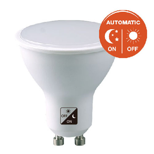 GU10 lamp with dusk to dawn sensor